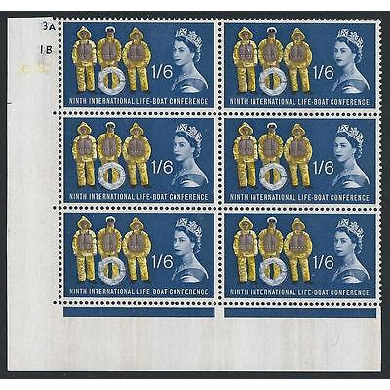 1963 Lifeboat (Phos) 1 6 Row 19 Cyl Block With Narrow Bands at Left Margin