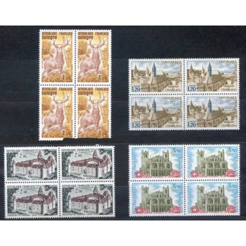 France SG1958 61 Unmounted Mint Blocks 4