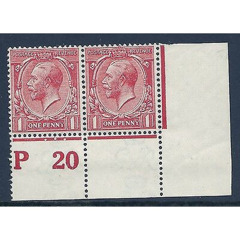 N16(8) 1d Pale Red Royal Cypher Control P 20 perf UNMOUNTED MINT MNH