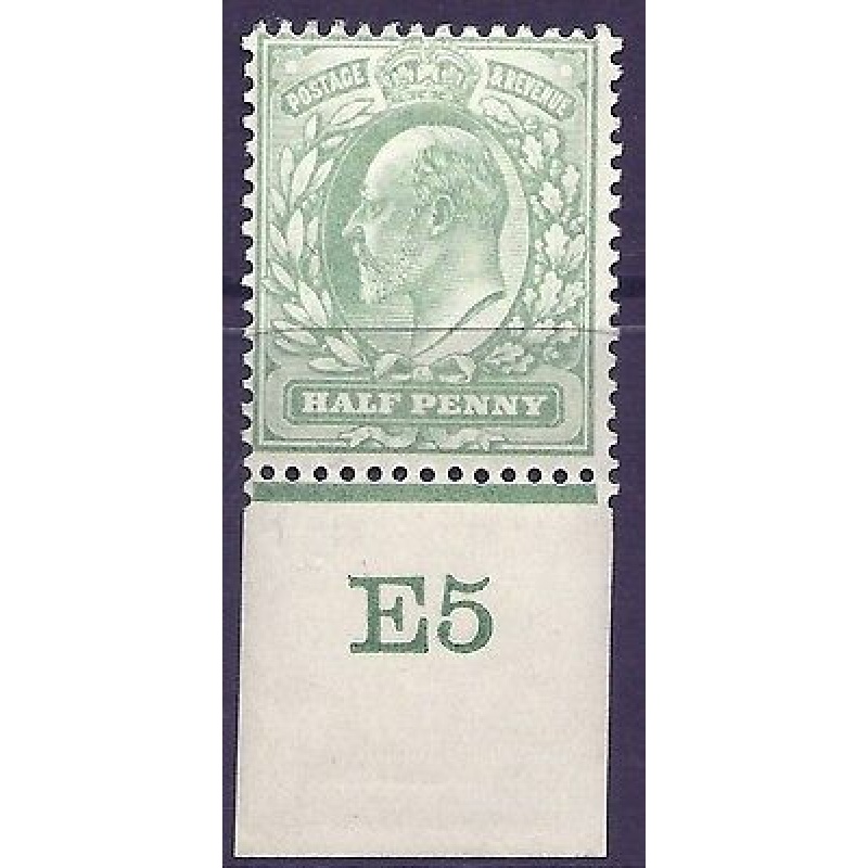 sg217 M2(-)var d Very Pale Green Control E5 single MOUNTED MINT LMM