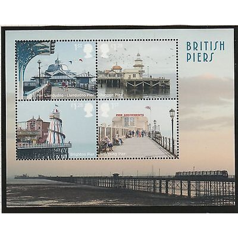 MS3641 2014 British Piers miniature sheet UNMOUNTED MINT MNH