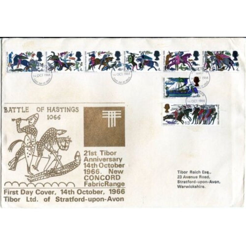 GB 1966 Battle of hastings First Day Cover Hastings Cancel