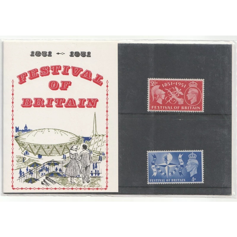 1951 Festival of Birtain Private forerunner Presentation Pack U M in packaging