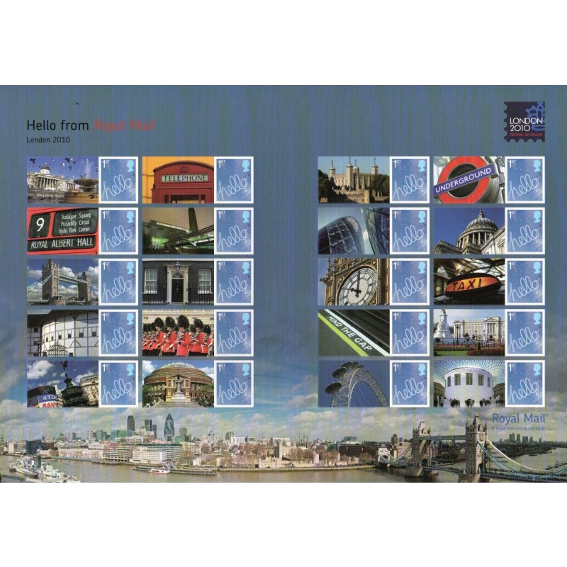 LS72 GB 2010 Hello London Smiler sheet UNMOUNTED MINT MNH