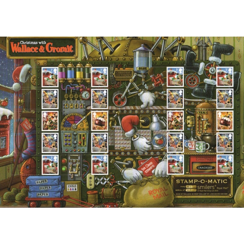 LS75 GB 2010 Wallace  Gromit Smiler sheet UNMOUNTED MINT MNH