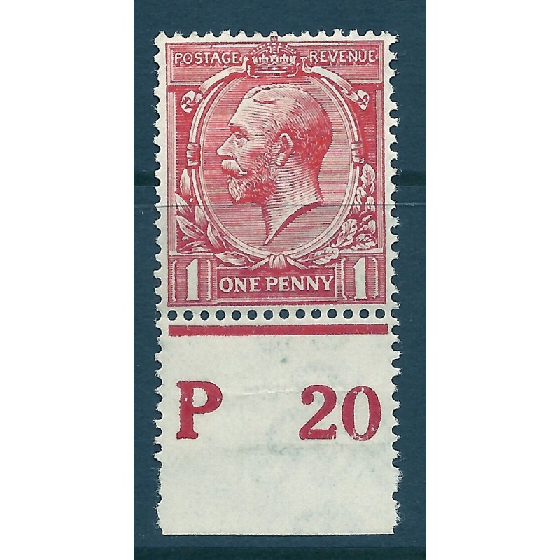 N16(7) 1d Vermilion Royal Cypher Control P20 perf UNMOUNTED MINT