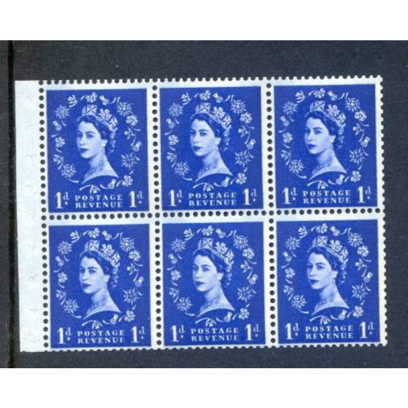 QE2 1d Advertising Booklet Pane SGSB41 Unmounted Mint