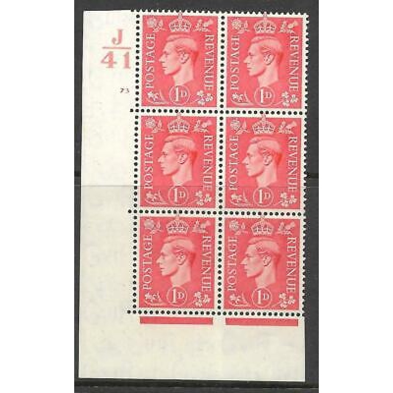 1d Pale scarlet J41 73 No Dot perf 5(E I) UNMOUNTED MINT