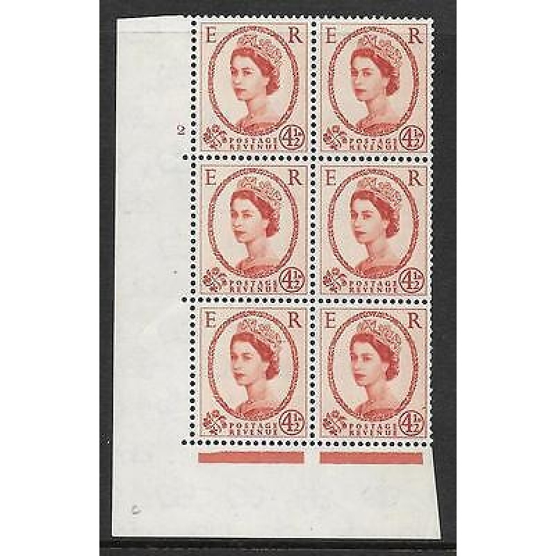 4d Wilding Multi Crown on Cream Cyl 2 No Dot perf A(E I) UNMOUNTED MINT