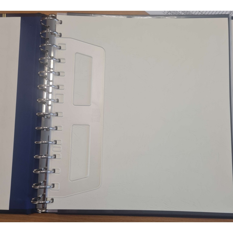 Safe 22 rings Sheet Album Blue With Slipcase 21 double sided pages