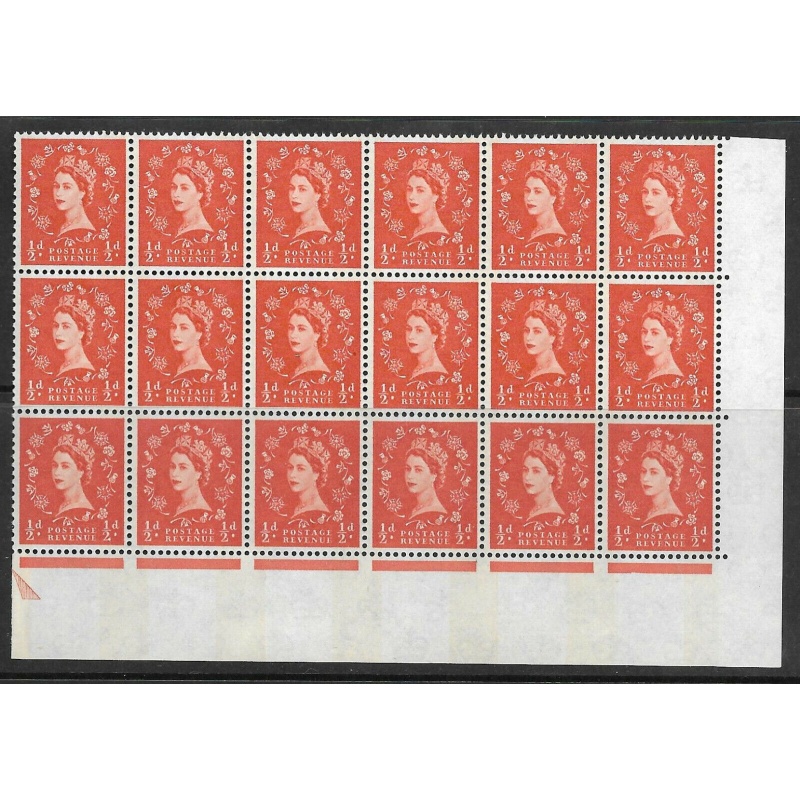 Sg S12a d Wilding Phos NB Right huge corner marginal piece UNMOUNTED MINT