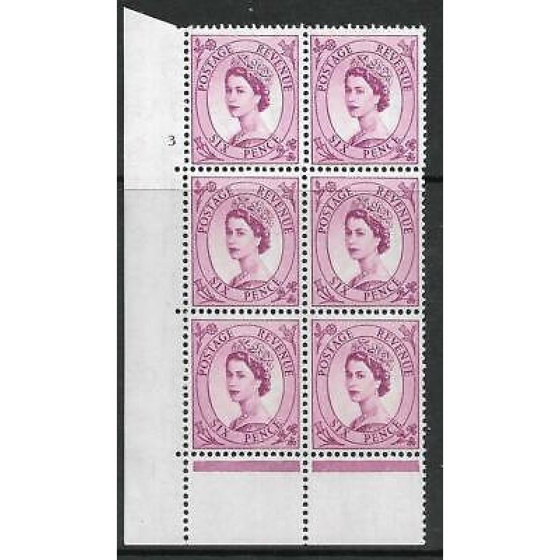 6d Wilding Edward Wmk Cylinder 3 No Dot perf type C(E P) UNMOUNTED MINT MNH