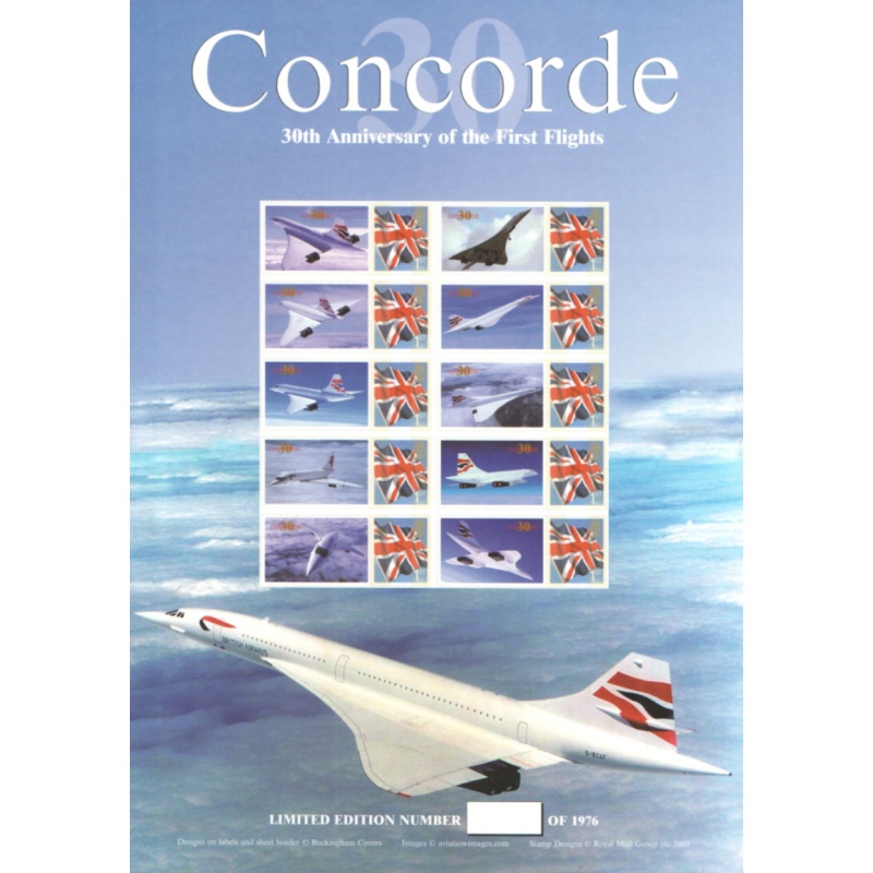 BC-84 2006 Concorde No. 494 of 1976 Smiler Sheet  UNMOUNTED MINT