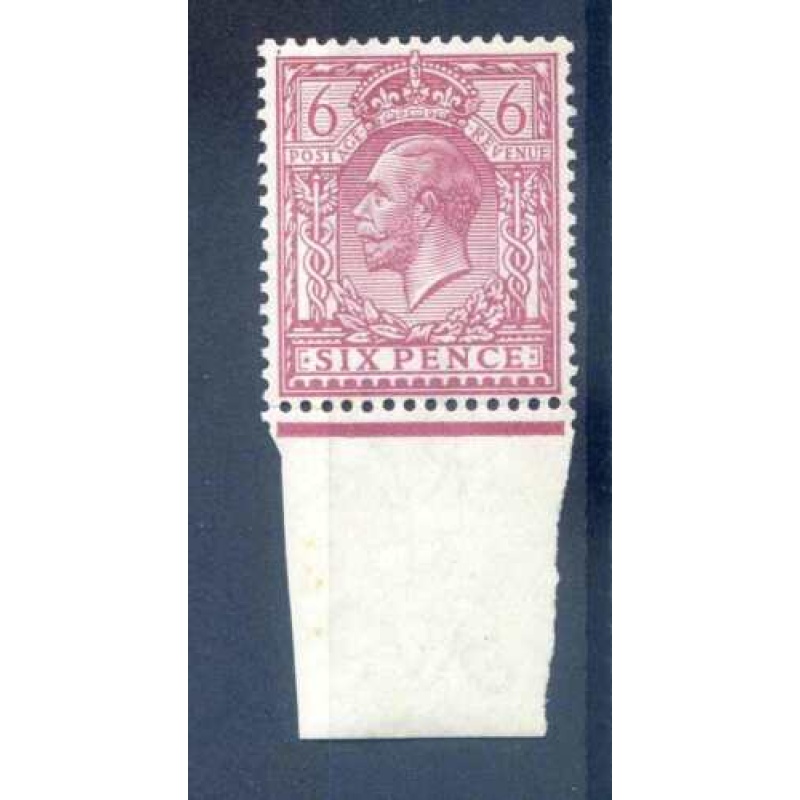 SG385 6d Reddish Purple Unmounted Mint Marginal