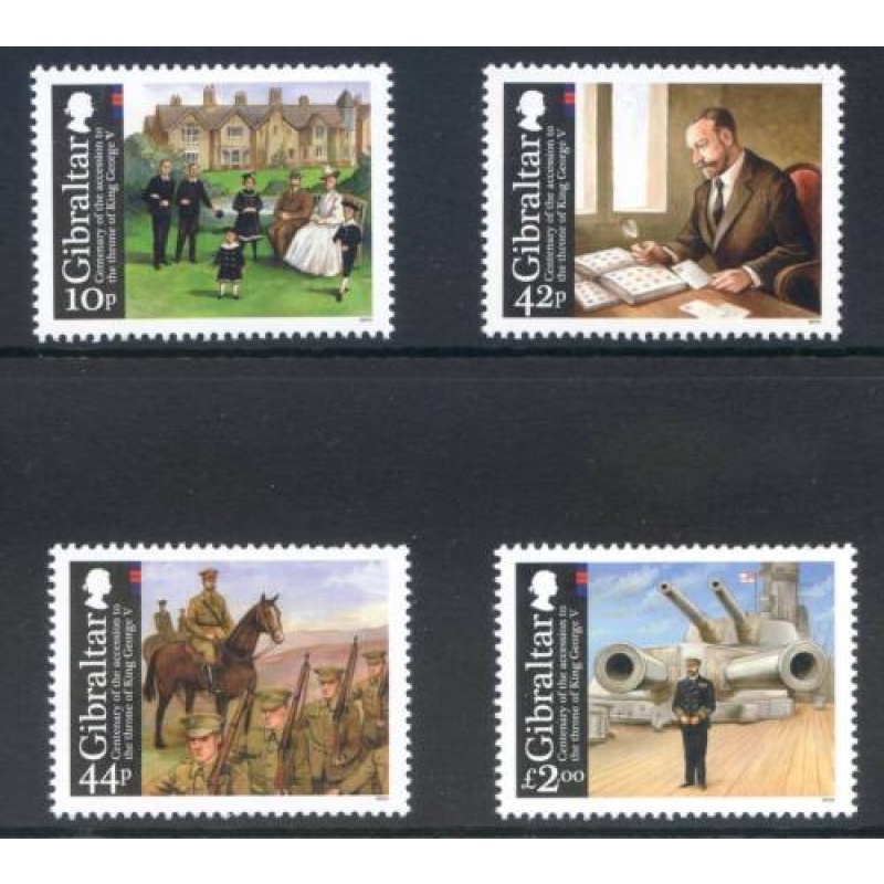 2011 Gibraltar King George V Set SG1355 1358 Unmounted Mint