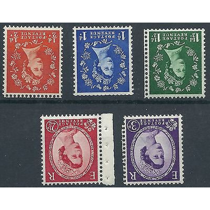 1958 graphites inverted watermark set UNMOUNTED MINT