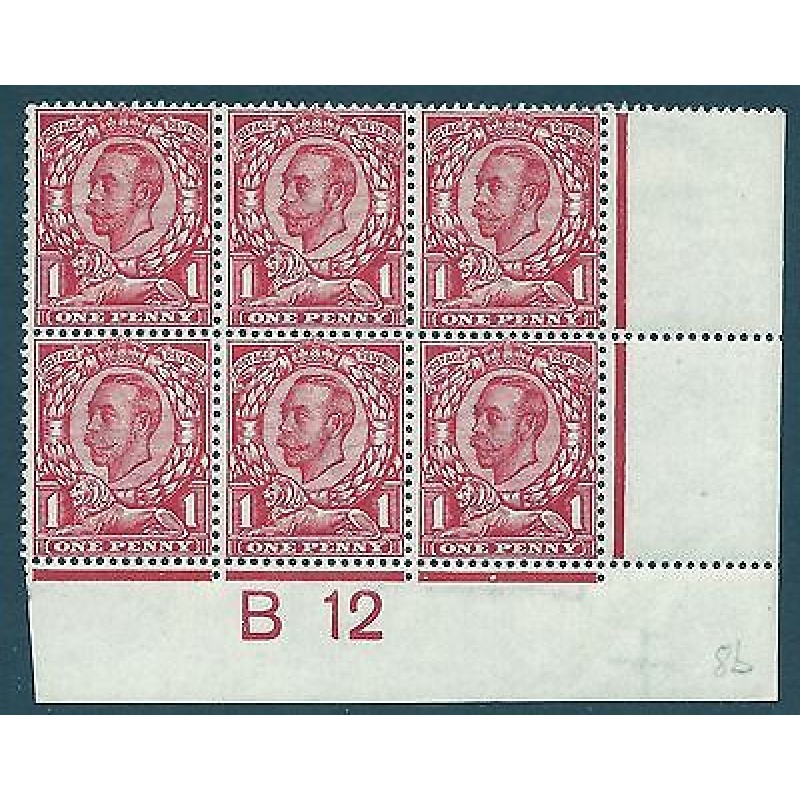 sg342 spec N11(1) 1d Scarlet Downey Control B12(c) perf 2 UNMOUNTED MINT MNH