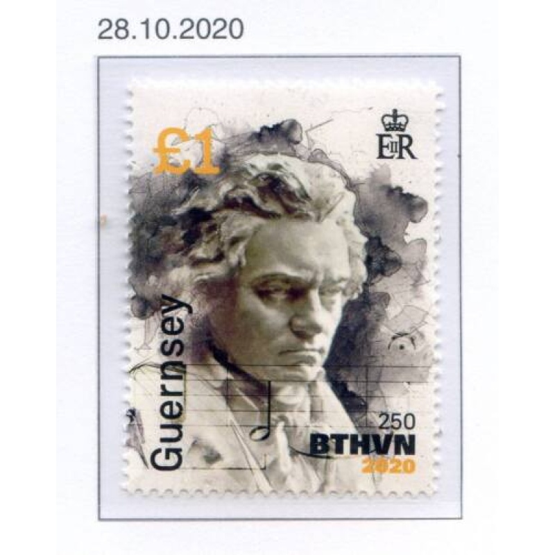 Guernsey 2020 Beethoven Set SG1860 Unmounted Mint