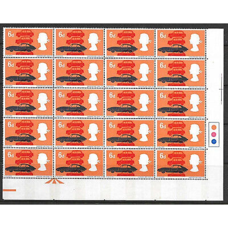 Sg 702pa+b 1966 Technology 6d (Phos) Listed Flaws - Broken D in LTD + NB - MNH