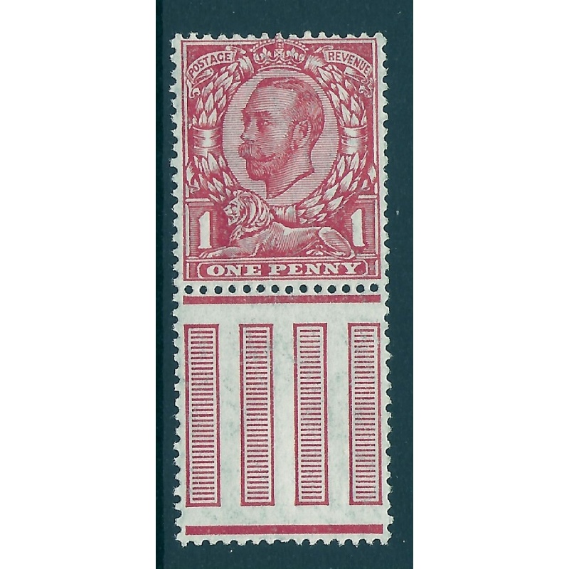 sg345wj 1d Scarlet Downey Wmk reversed UNMOUNTED MINT MNH