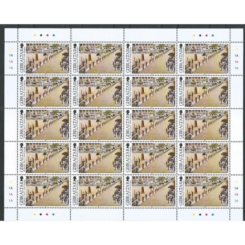 Gibralta Sg1470 - 1474 - Full set in Full sheets 2012 Cat 341+ MNH