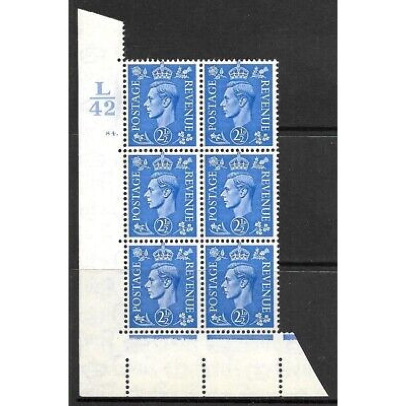 2d Light Blue Cylinder Control L42 84 Dot perf 5(E I) UNMOUNTED MINT MNH