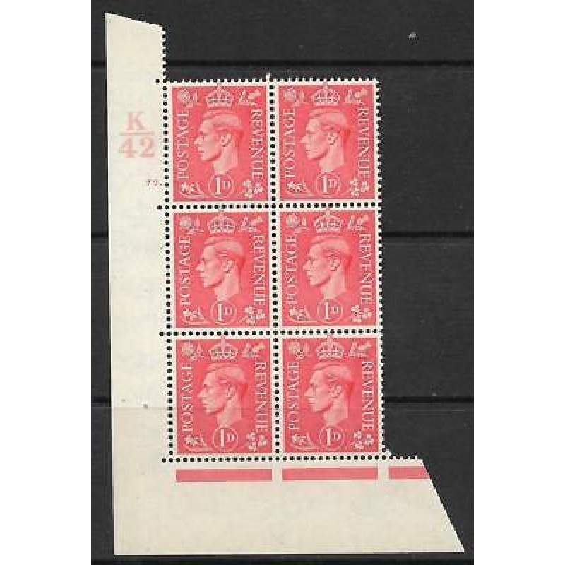 1d Pale scarlet K42 72 Dot perf 5(E I) UNMOUNTED MINT MNH