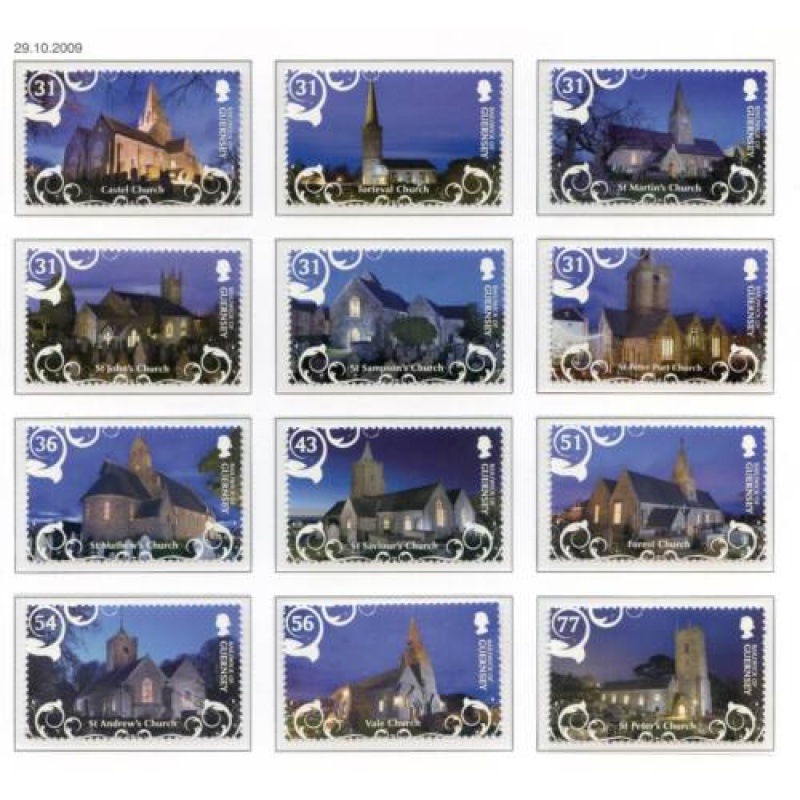 Guernsey 2009 Christmas Set SG1308 1319 Unmounted Mint