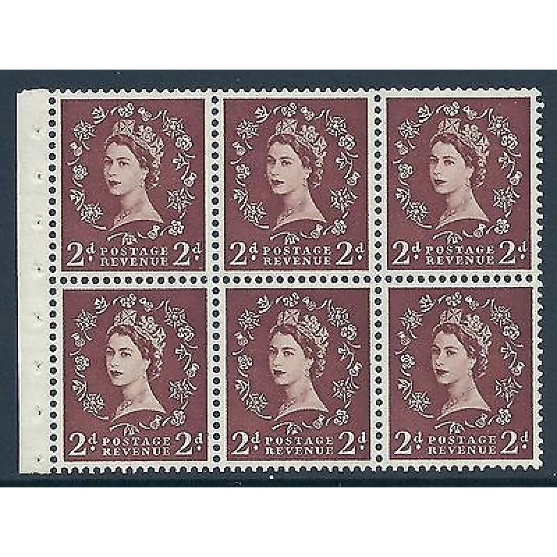 SB78f 2d Wilding listed variety - White flaw on Thistle R.1 1 UNMOUNTED MINT MNH