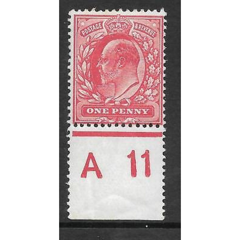 Sg 272 M6(1) 1d Rose Red Control A 11 perf single UNMOUNTED MINT MNH