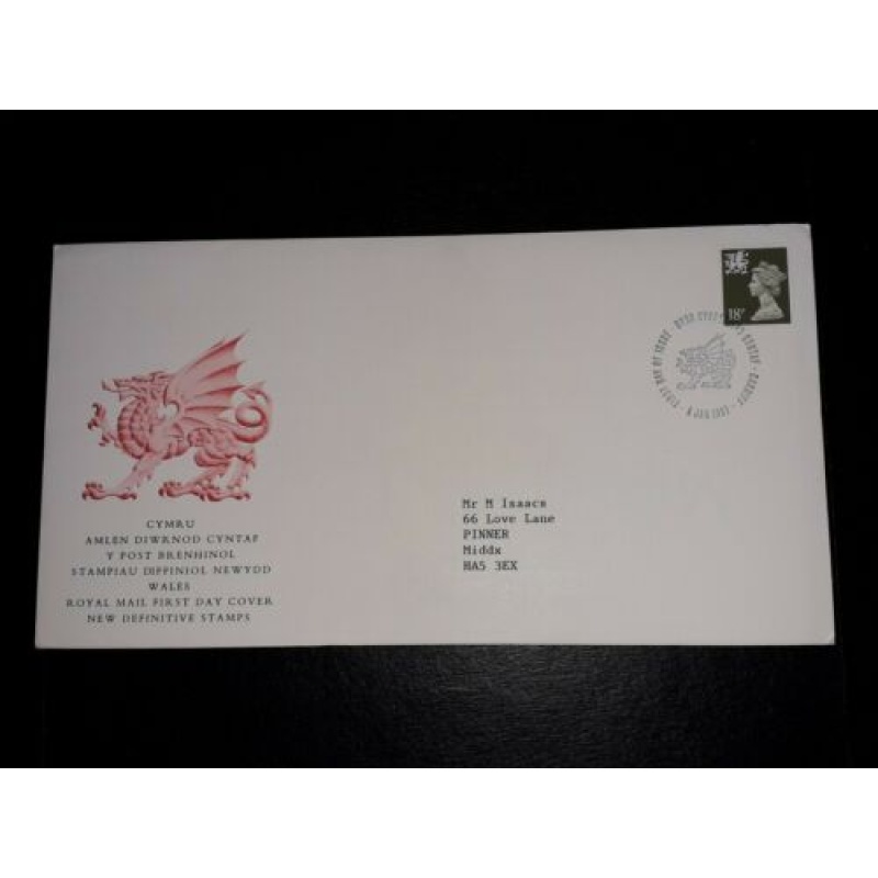 GB FDC 1988 NORTHERN IRELAND WALES SCOTLAND NEW DEFINITIVE VALUE 18P 3 FDC