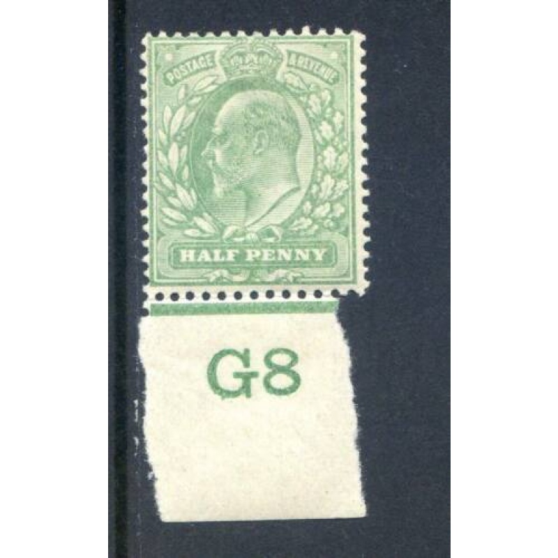 KEV11 1 2d Pale Green G8(I) Unmounted Mint Control Single