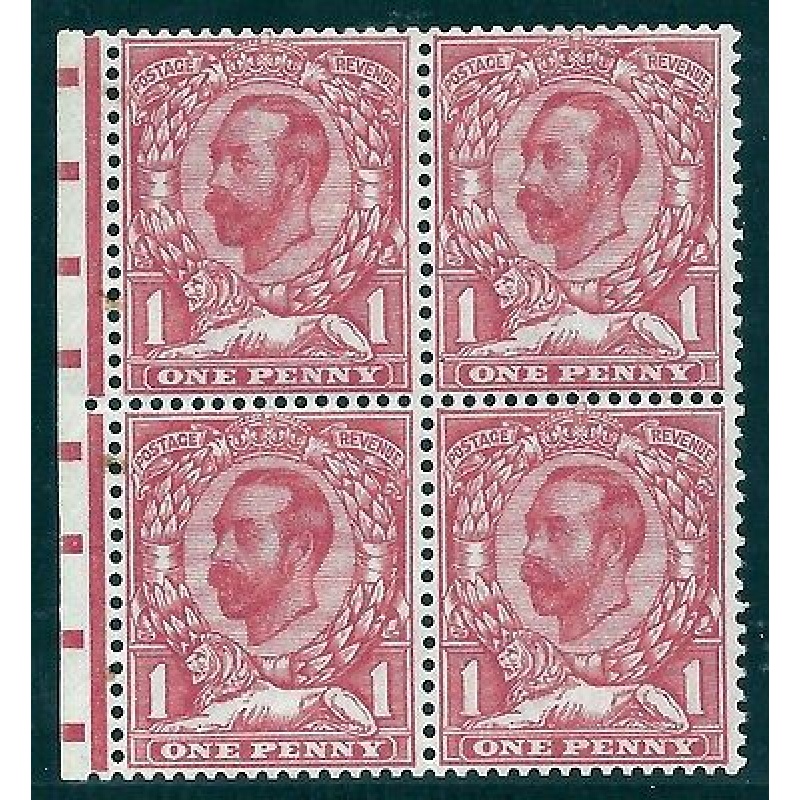 1911 sgN8(2)a 1d Pale Carmine Die 1B worn cross variety with cert unmounted mint