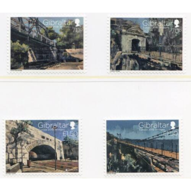 Gibraltar 2018 SG1787 90 Bridges Set Unmounted Mint