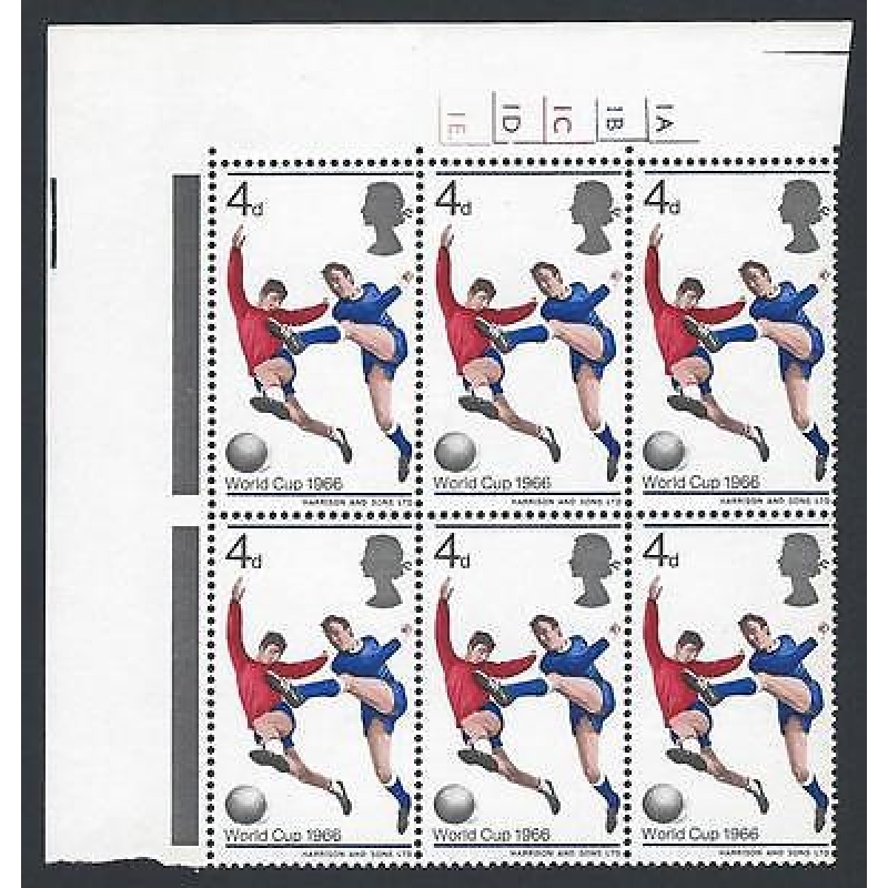 1966 World Cup 4d (Ord) No Dot Cylinder - MNH