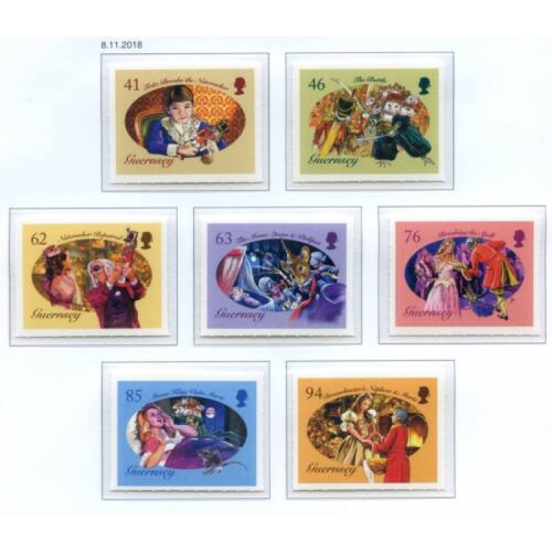 Guernsey 2018 Christmas Set SG1752 1758 Unmounted Mint