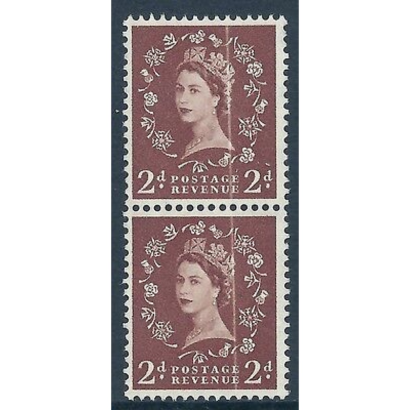 sg 573 Variety 2d multi crown doctor blade flaw pair UNMOUNTED MINT MNH