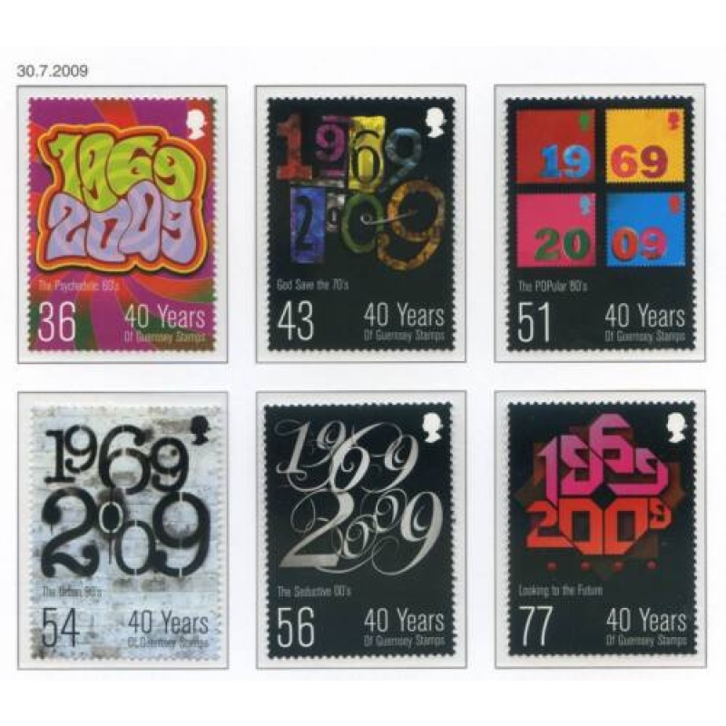 Guernsey 2009 Postal Independence Set SG1296 1301 Unmounted Mint