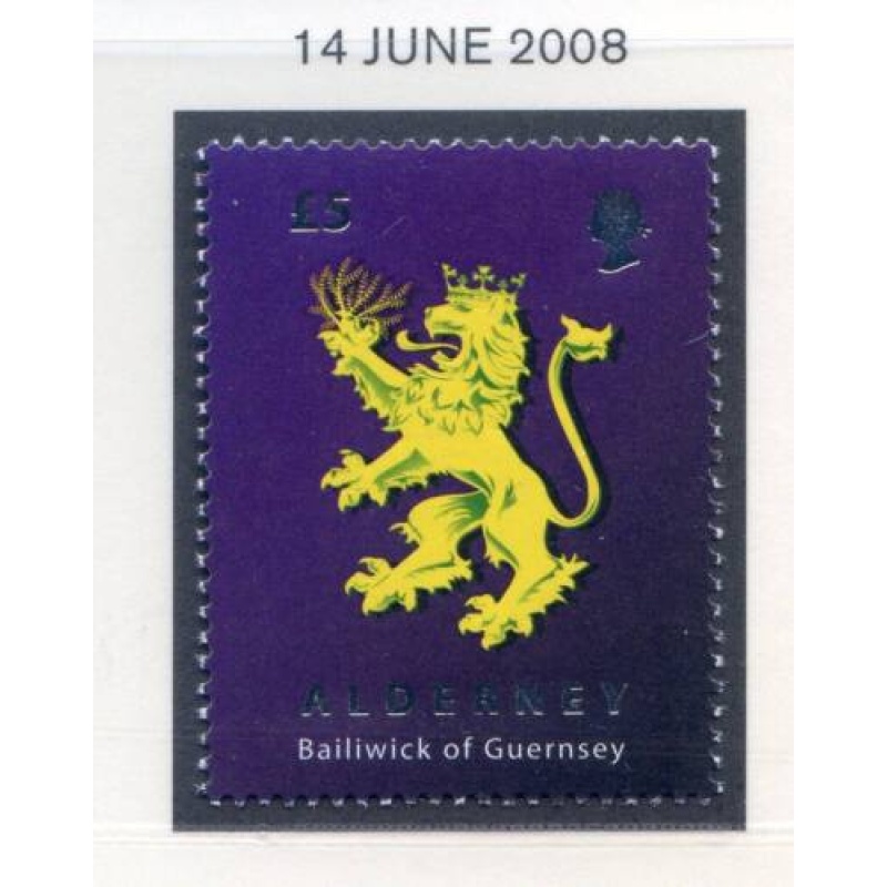 Alderney 2008 25yrs Stamp SGA348 Unmounted Mint