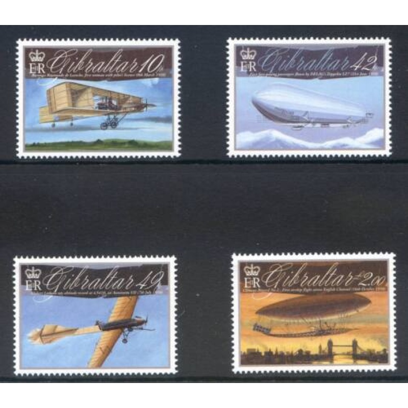 2010 Gibraltar Aviation Set SG1365 1369 Unmounted Mint