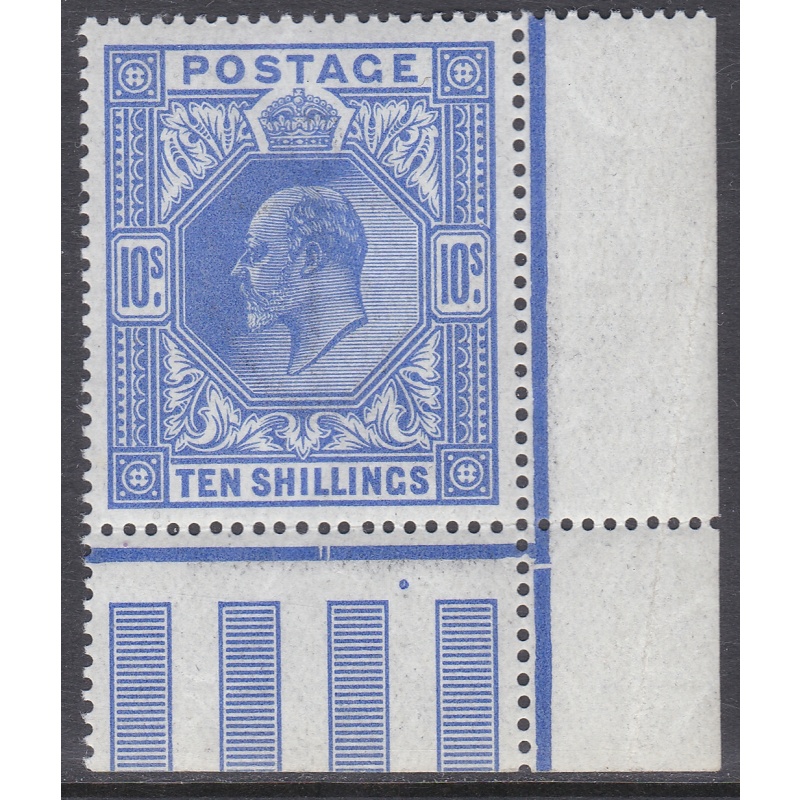 sg319 M54(1) 10 - Bright Blue Somerset House Perfectly Centered Unmounted MInt