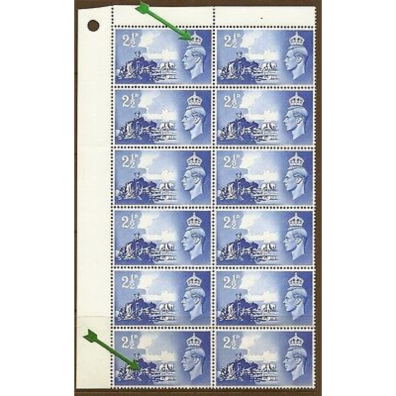 GVI sgC2a+b 2d Channel Islands Liberation - 2 Listed Flaws - UNMOUNTED MINT MNH