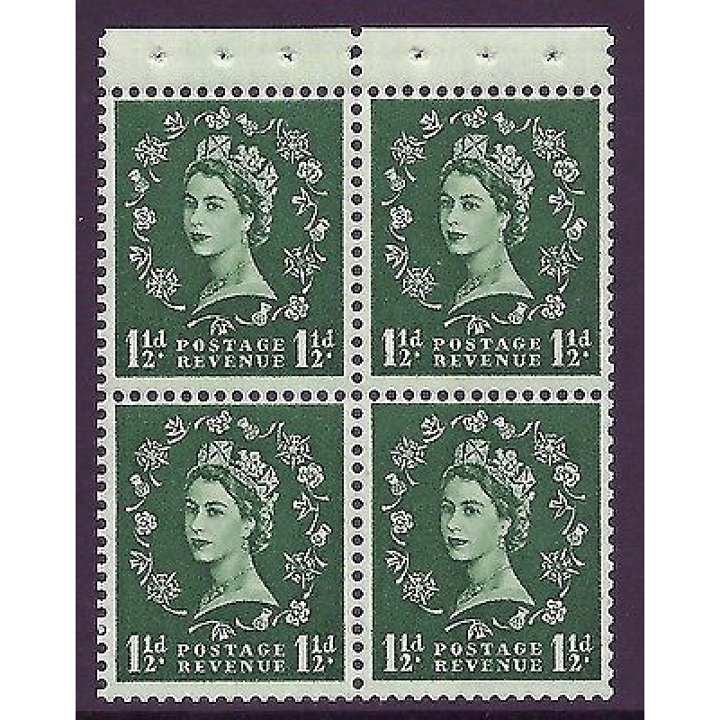 SB63 Wilding booklet pane Edward perf type P UNMOUNTED MNT MNH