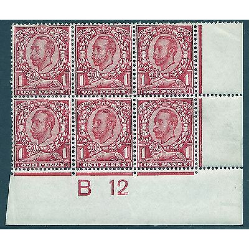 sg342 spec N11(1) 1d Scarlet Downey Control B12(w)  perf 2 UNMOUNTED MINT MNH