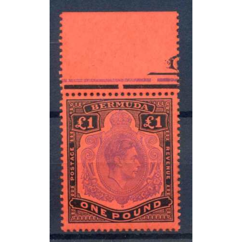 Bermuda 1 Violet and Black Scarlet SG121d Unmounted Mint