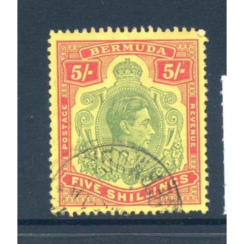 Bermuda 5 - Green and Scarlet Yellow SG118g Fine Used