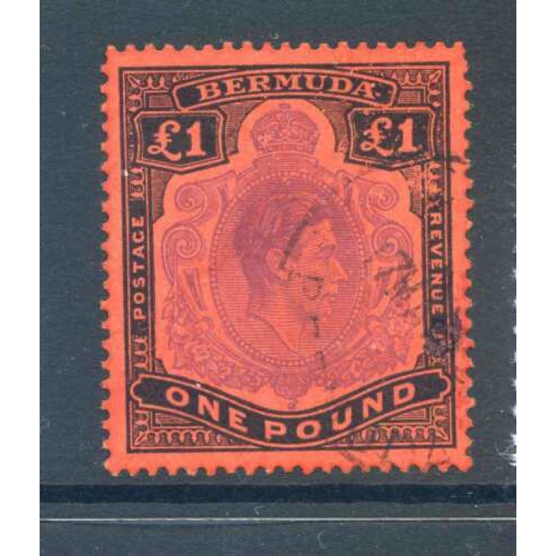 Bermuda 1 Bright Violet and Blacl Scarlet SG121e Fine Used