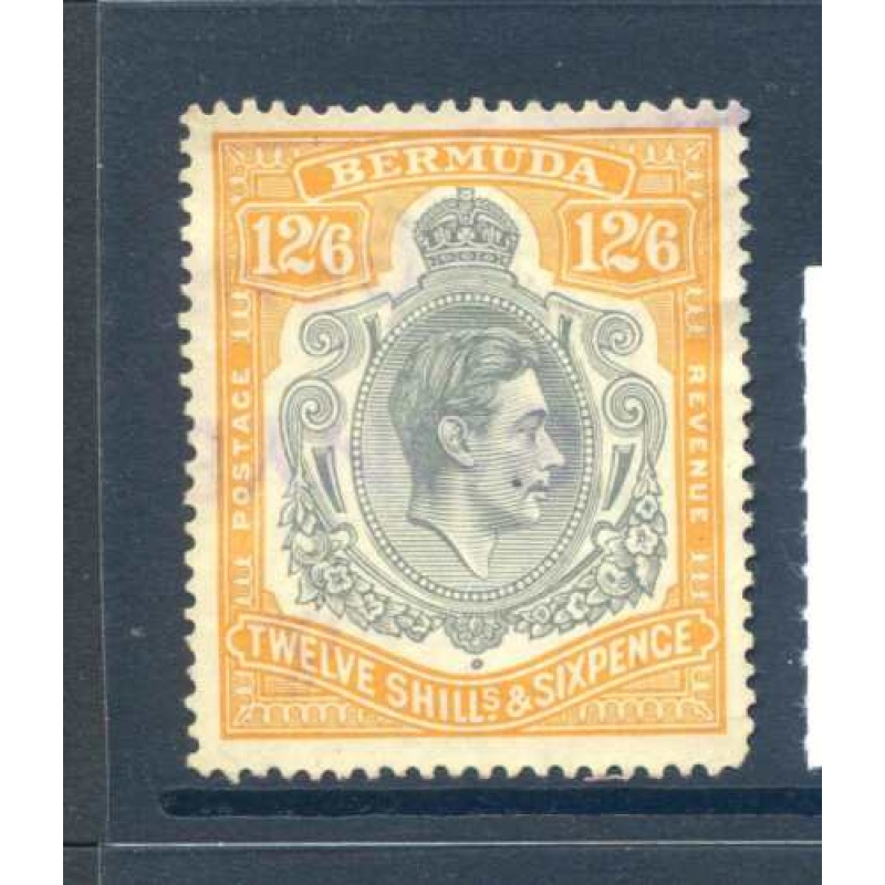 Bermuda 12 6 Grey and Brownish Orange SG120a Very Fine Used