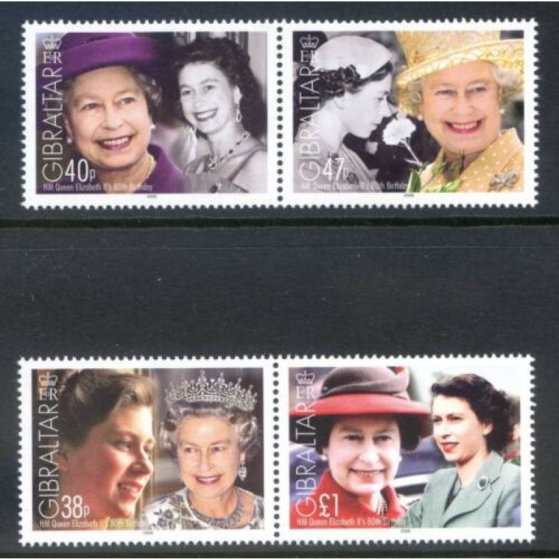 2006 Gibraltar Elizabeth 11 Birthday Set SG1156 1160 Unmounted Mint