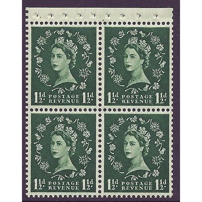 SB67 Wilding booklet pane Crowns Cream perf type AP UNMOUNTED MNT MNH